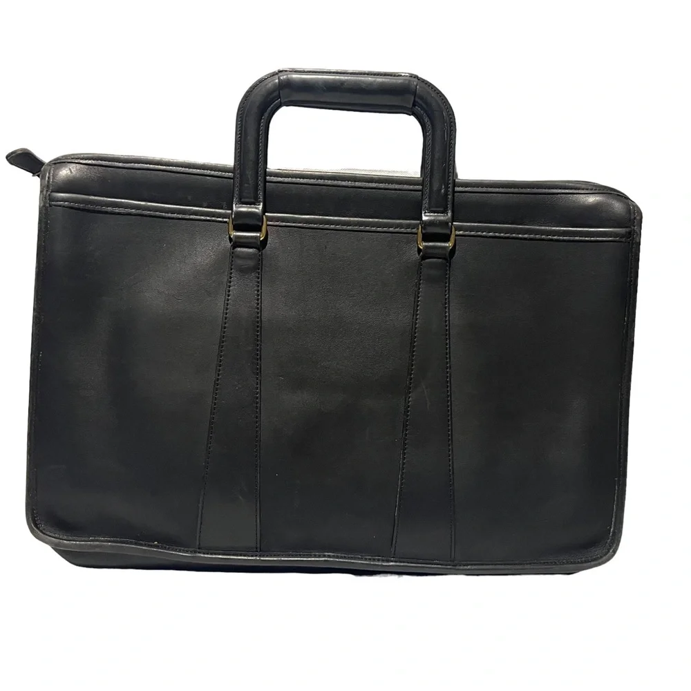 Coach vintage embassy briefcase black leather 5283